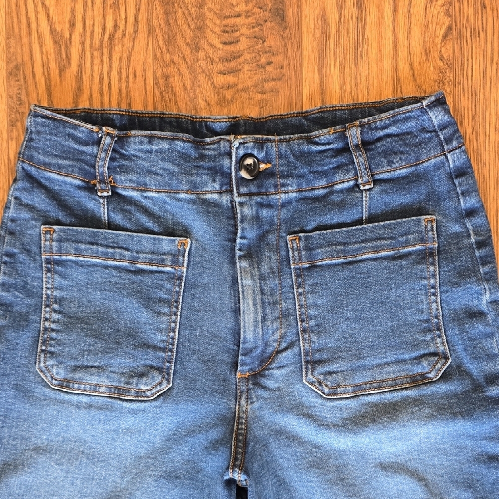Bagatelle Collection Wide-Leg Jeans - Women's Size 28P - Picture 3 of 12